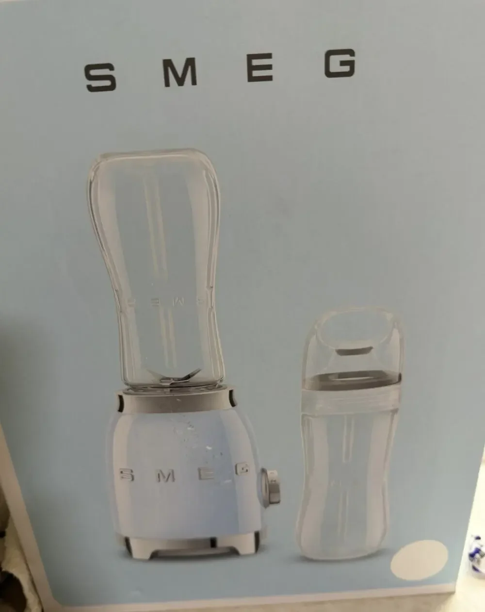 SMEG Retro White Personal Blender 20 oz Portable 250W w/2 Speeds NIB NEW